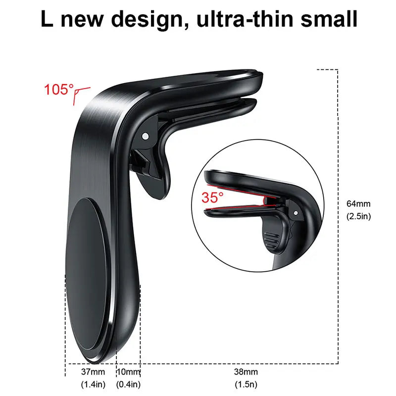 Super Strong Magnetic Car Phone Holder Air Vent Clip Mount