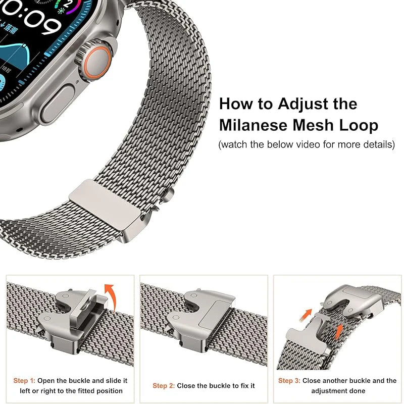 Briliant Stainless Steel Strap For Iwatch