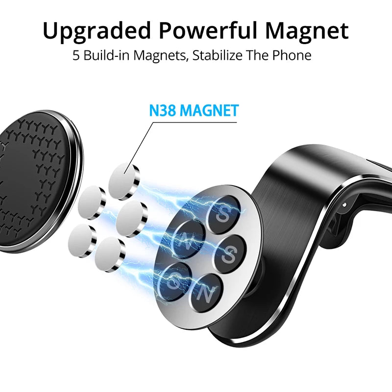 Super Strong Magnetic Car Phone Holder Air Vent Clip Mount