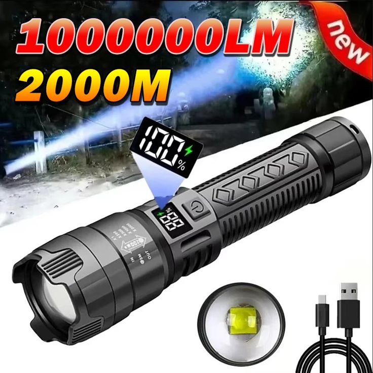 High-Lumen Ultra Bright LED Flashlight
